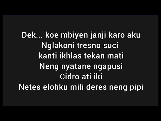 NDX AKA - Kelingan Mantan (Lyrics) class=