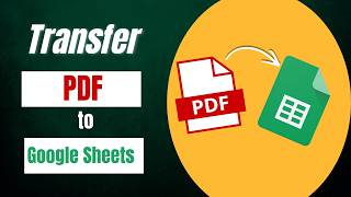 How To Extract PDF Data to Google Sheets Directly! Google Workspace Studio