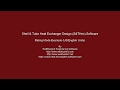 Shell and tube heat exchanger design software (S&THex) - Rating mode example 2