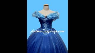 Buy 2015 Disney Cinderella Princess Ella Dress Cosplay Costume from animecosplays com