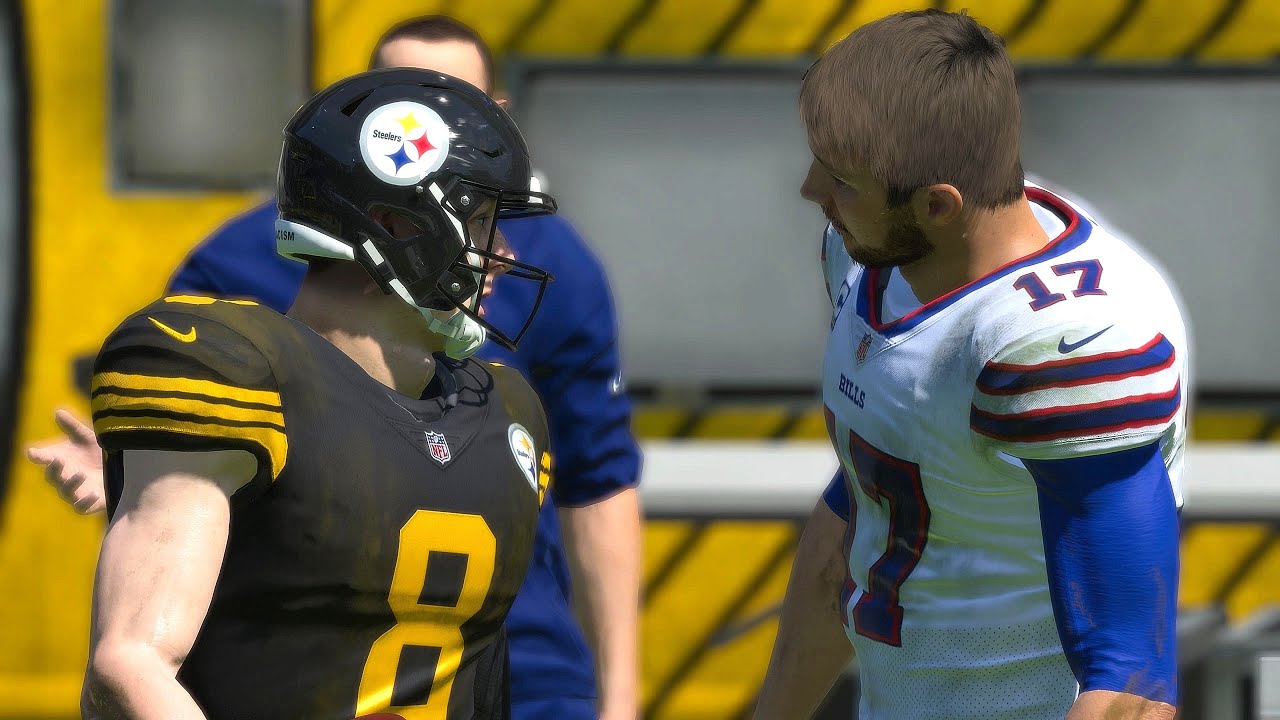 Madden 22 Kenny Pickett Steelers vs Bills Franchise Mode week 1 (Madden