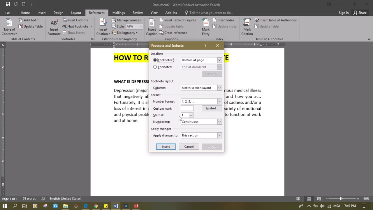 how to renumber footnotes in word for mac how to renumber footnotes in word for mac