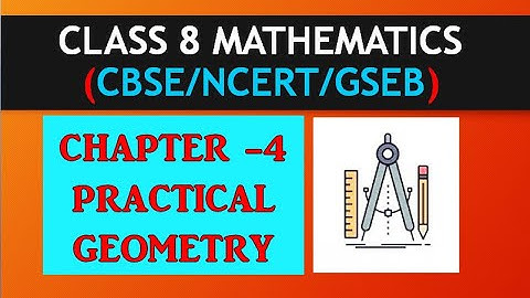 Practical Geometry Solution of constructions of Exercise 4.1 (Q-1) Class 8 Maths Ch-4 #1