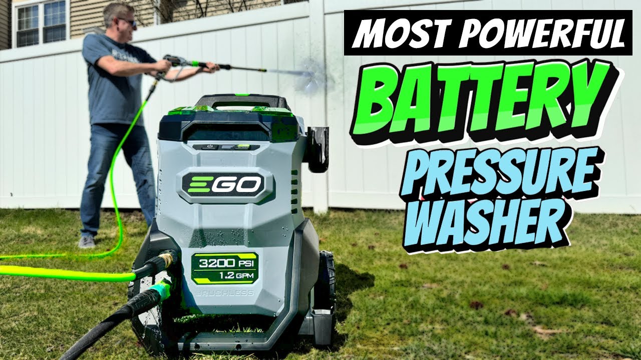 Dirty video ego 3200psi battery pressure washer review youtube
