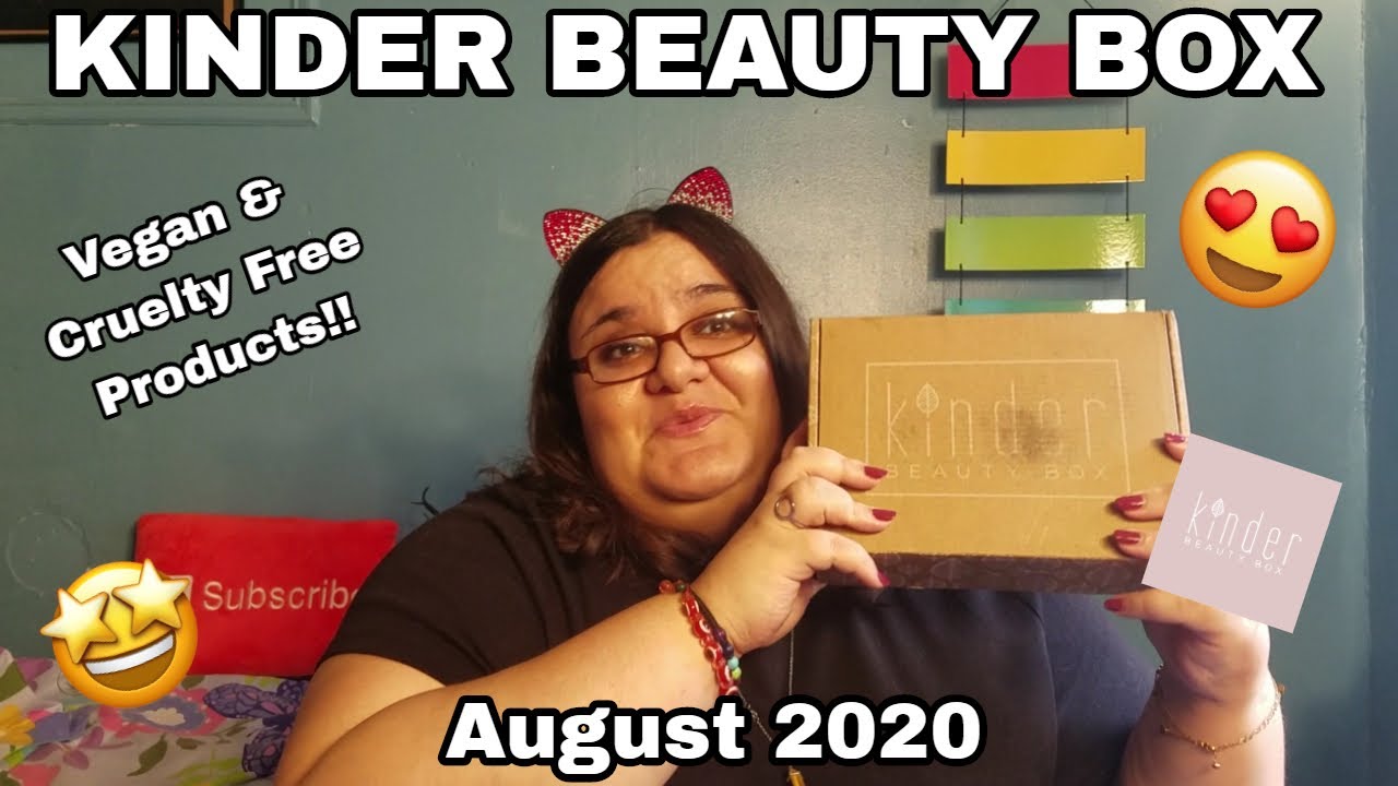 Kinder Beauty Box August 2020 Unboxing & Review (Vegan Beauty Subscription!!)