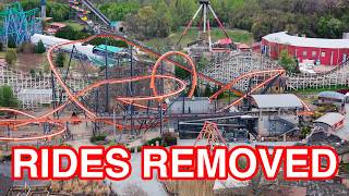 UPDATE Six Flags America Drone Footage April 2026 - Rides Removed