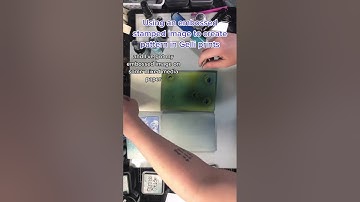 Create pattern of your Gelli prints with Embossed images #shorts #gelliplate #embossing