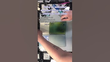 Create pattern of your Gelli prints with Embossed images #shorts #gelliplate #embossing