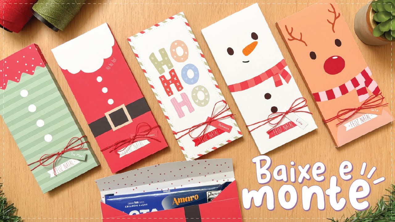 PORTA BARRA DE CHOCOLATE - NATAL | COMO FAZER?