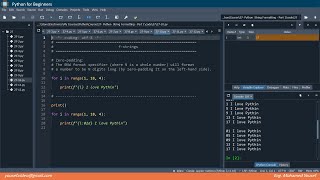 27- Python String Formatting - Part 1 | Mohamed Youssef