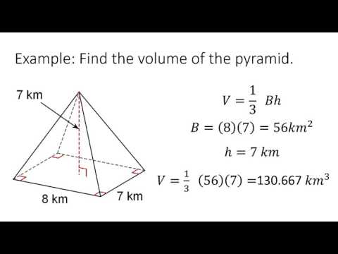 Volume and Surface Area of Pyramids - YouTube