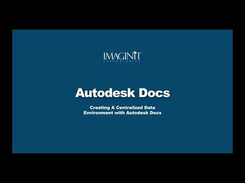 Creating a Centralized Data Environment with Autodesk Docs