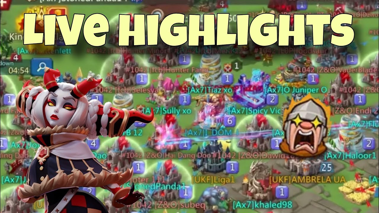 Lords Mobile - Best highlights from KVK LIVE. Rescuied myself after ...