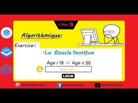 Algorithmique #18 : Login algorithme avec TantQue [darija]