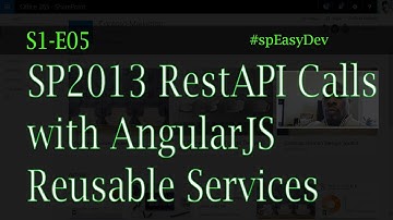 S1E05: SharePoint RestAPI Calls with AngularJS (revised) - Custom SharePoint Development
