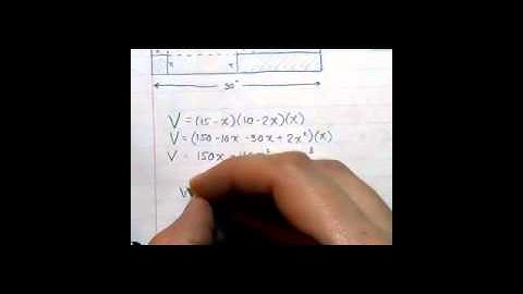 Calculus 4.4 - Modeling and Optimization