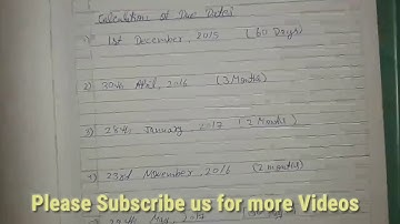 Calculation of due Dates in Bills of Exchange for 11th class in hindi