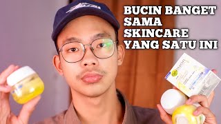 Skincare untuk mencerahkan wajah kusam - Review garnier light complete yoghurt sleeping mask