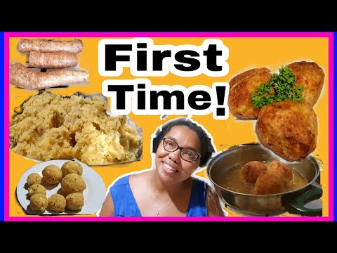 My First Time Trying Cassava balls & Egg balls||Guyanese Snacks