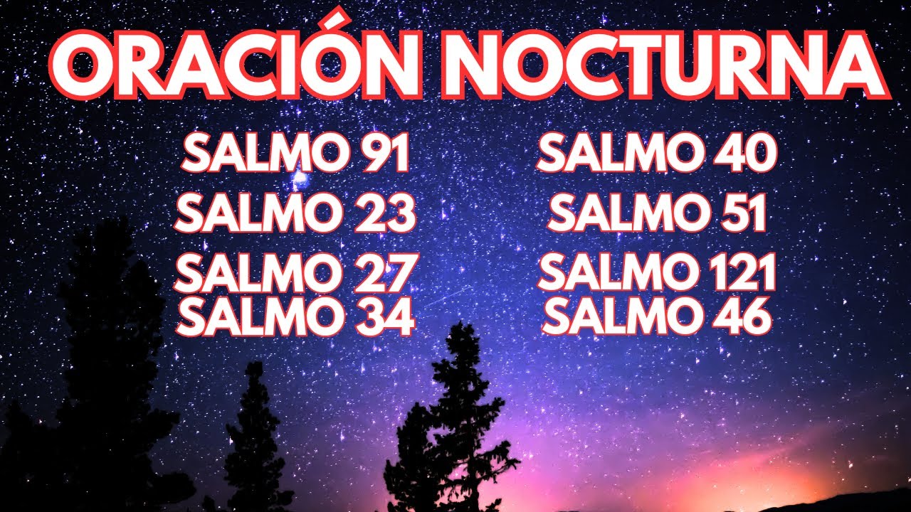 Oración de la Noche con Salmos para Dormir en Paz y Seguridad - YouTube