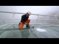 China's giant glass bridge hit with sledgehammer - BBC Click