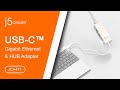 j5create USB Type-C 超高速外接網路卡+集線器-JCH471 product youtube thumbnail