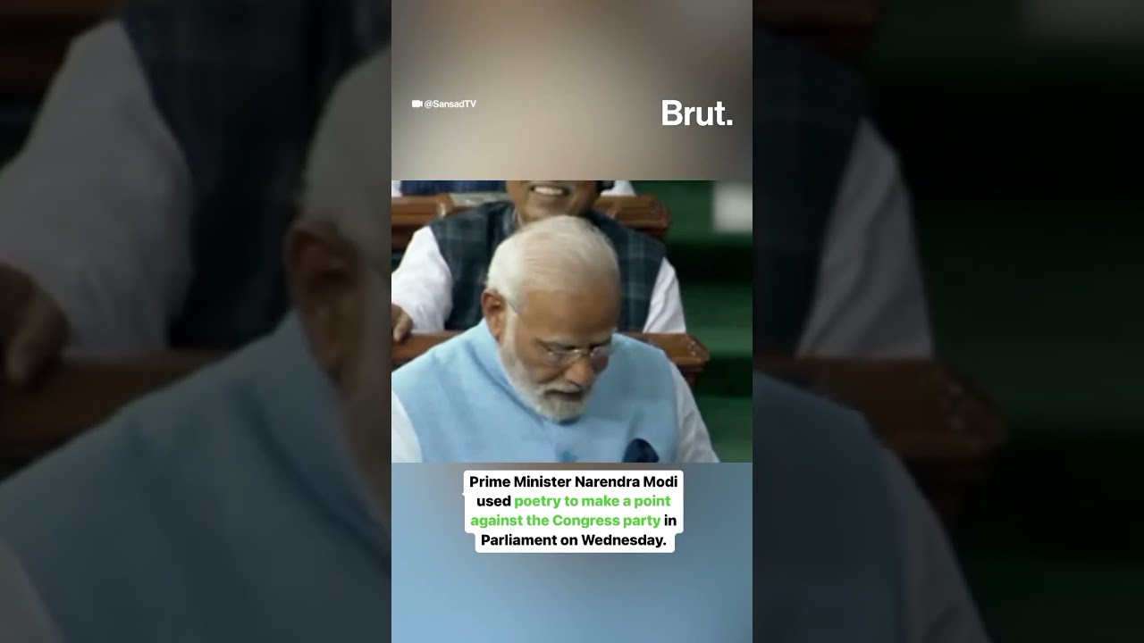 PM Modi took a dig at the Congress as he replied to the motion of thanks on the President's address