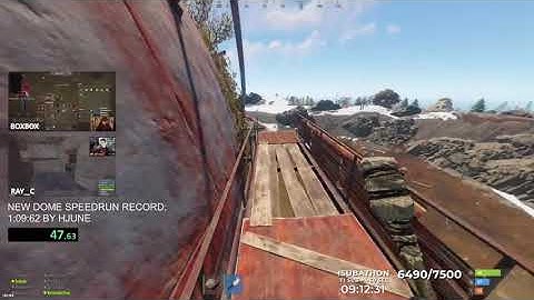 This the clip of the new dome speedrun record in rust by hJune