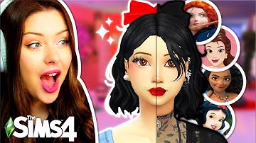 Making Sims 4 Disney Princesses But in Dark Aesthetics // Sims 4 CAS