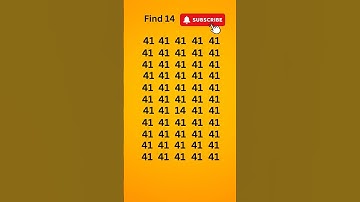 FIND THE Odd Number in 5 Seconds!