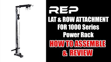 REP Fitness lat and row attachment 1000 series for PR-1100 Power Rack review & assembly | how to