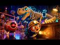 Tiny Hero Penguin vs Auto-Janitor Robot! 🐧 Don't Wake the Giant T-Rex! 🦖 Funniest Animation Cartoon