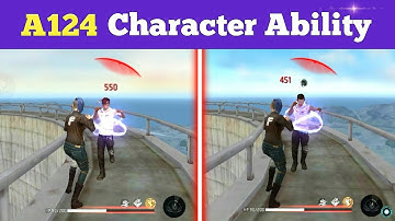 A124 Character🔥🔥Ability - Free Fire ► #Shorts
