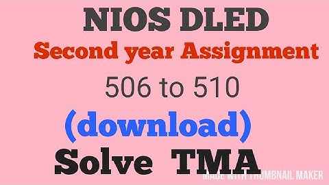 Download TMA  module 506 to 510
