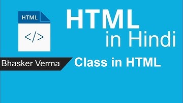 HTML tutorial for beginners in Hindi #34 | Class in HTML
