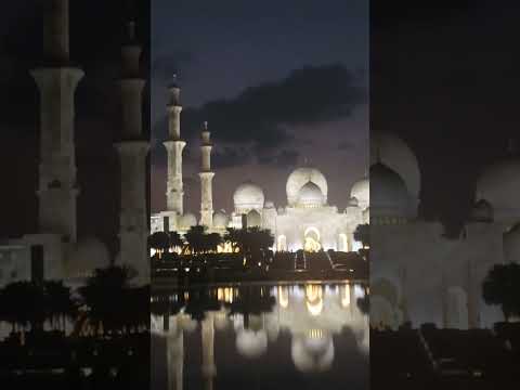 Sheikh zayed grand mosque Abudahbi Night Views 🌙 ♥.          #youtubeshorts #youtuber #shorts #short