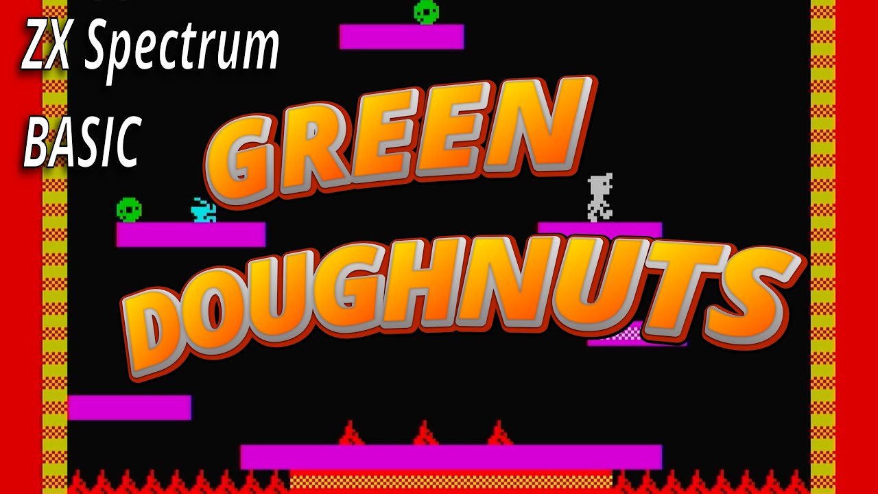 Green Doughnuts ZX Spectrum BASIC starring 'Slow Miner Willy