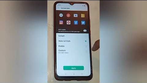 Change icon style setting,how to change icon style in oppo a31