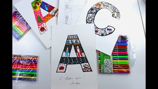 Онлайн мастер-класс "Дизайн буквы или буква с характером" Педагог-Юлия Алексеева