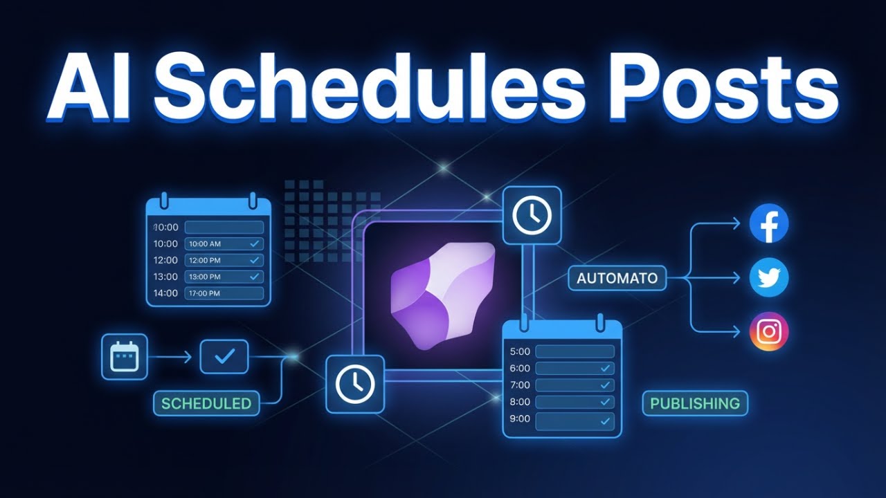 How to Auto-Schedule Social Media Posts Using AI (Step-by-Step) - YouTube