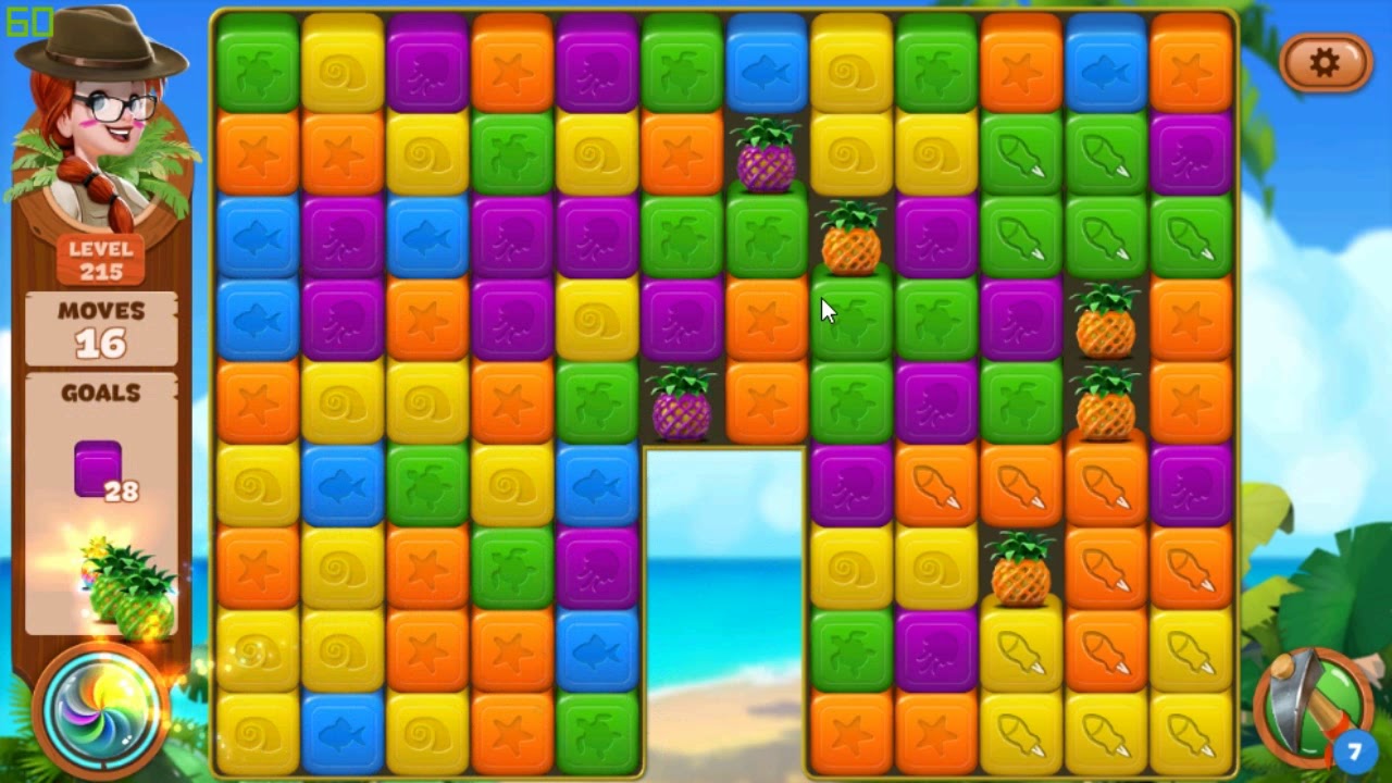 Lost Island Blast Adventure level 215
