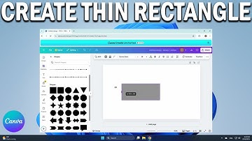How To Create A Thin Rectangle Or Draw A Box In Canva