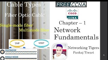 Free (NEW) CCNA |18 Fiber Optic Cable (SMF, MMF) | Cable Types|CCNA 200-301 Complete Course in Hindi