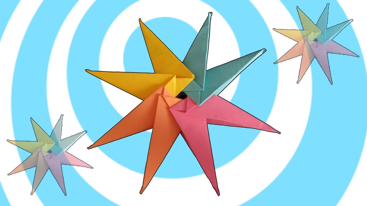 Modular Origami Stars, 5,8-Pointed Origami Stars (Maria Sin…