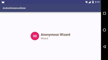 [Android Code] Activity Instance State - Save/Restore Handle and Using Otto