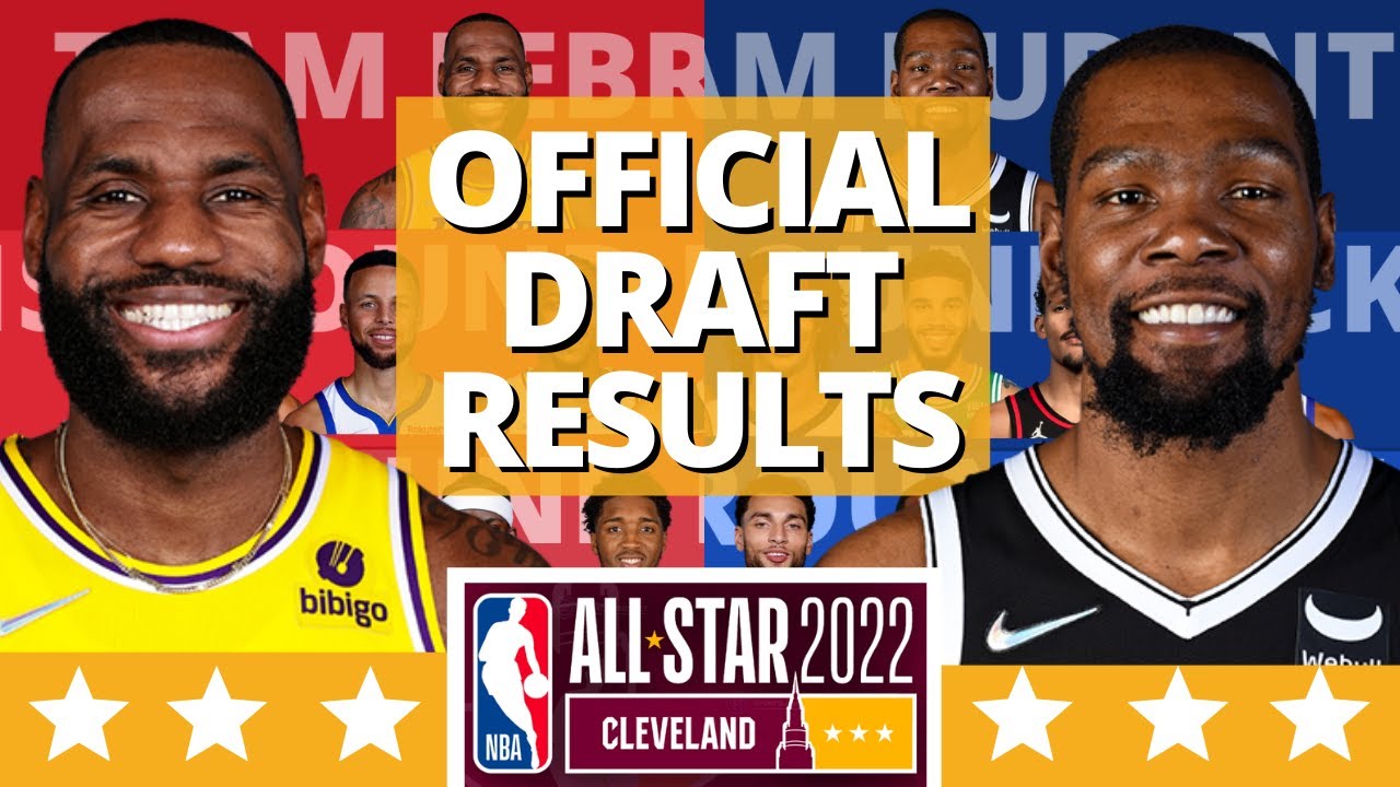 OFFICIAL NBA All-Star 2022 DRAFT RESULTS - Team LEBRON vs Team DURANT -  YouTube