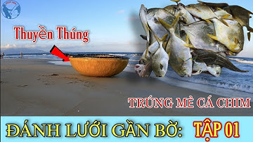 Đánh Lưới Gần Bờ Trúng Mẻ Cá Chim Vàng Mùa Biển Động | Tiến Bens - Fishing