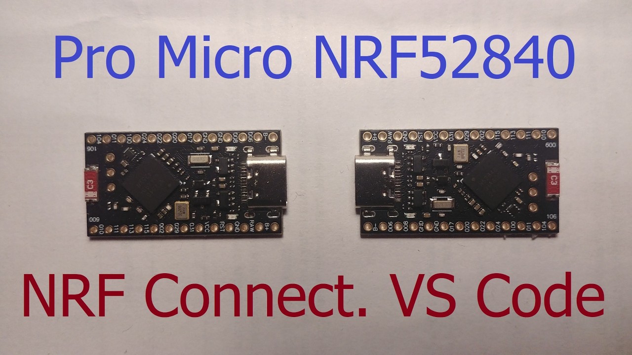 Promicro NRF52840 (Nice!Nano 2) with NRF Connect - YouTube
