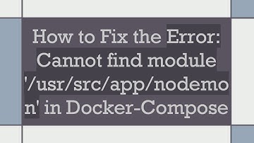 How to Fix the Error: Cannot find module 