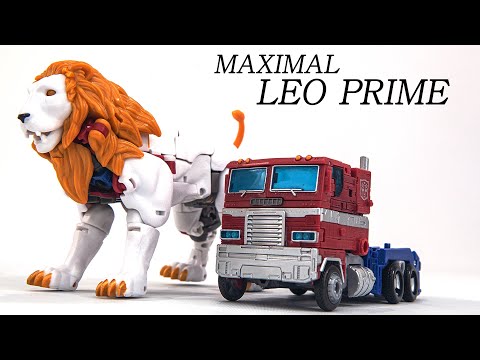 Transformers Legacy Evolution Maximal <strong>Leo</strong> Prime &amp;amp; Optimus Prime Beast Truck Vehicle <strong>Robot</strong> Figure